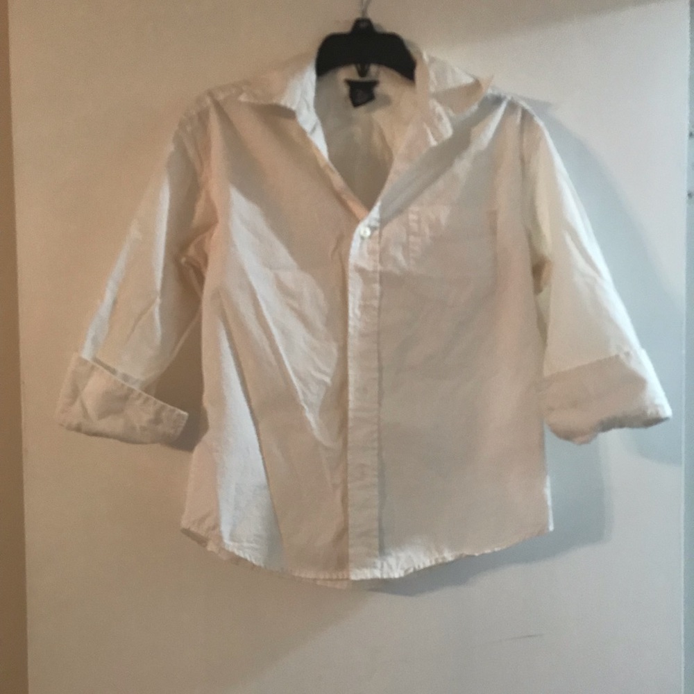 3/4 sleeve button down top